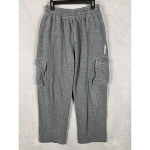 AND1 Mens L '93 Lined Cargo Sweatpants Gray‎ Rare Vintage, 90s Original Fit